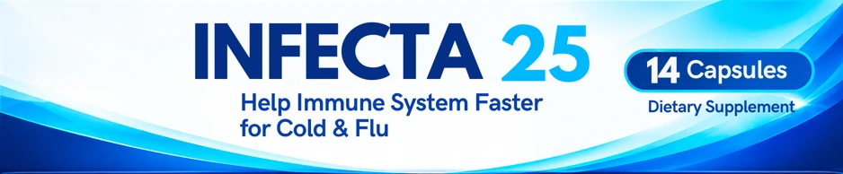 Infecta 25 package, top view